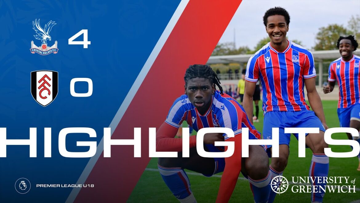 Jasper Judd Rocket 🚀 ☄️ | U18 Match Highlights: Crystal Palace 4-0 Fulham FC | Premier League U18