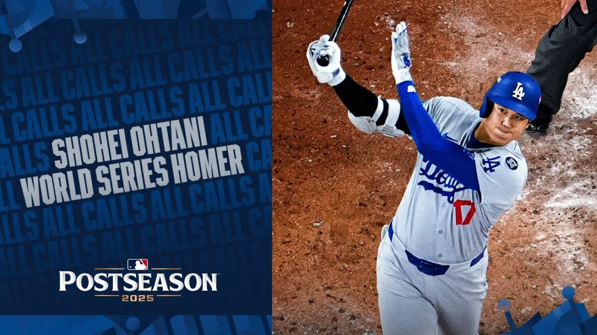 ALL CALLS of Shohei Ohtani's first career World Series homer 🔊 (Spanish, French, more!) | Shohei Ohtani Highlights
