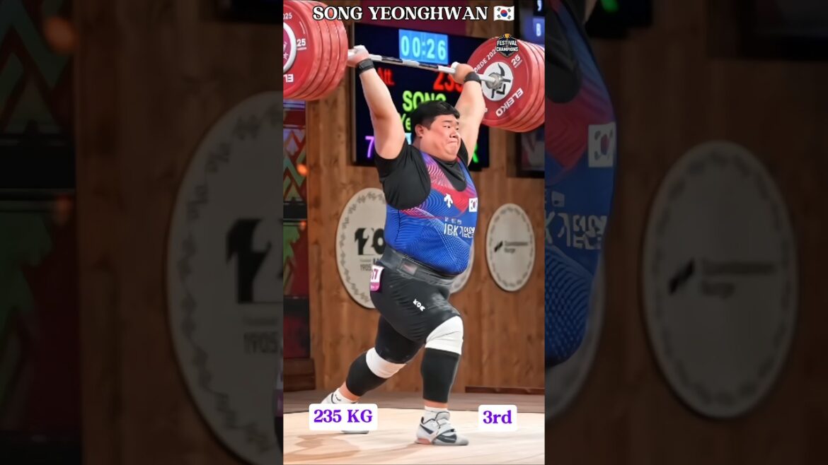 Song Yeonghwan 235kg Clean & Jerk 🏋️♂️ | IWF 2025 | Bronze Medal #shorts #weightlifting #iwf #viral Song Yeonghwan 235kg Clean & Jerk 🏋️♂️ | IWF 2025 | Bronze Medal #shorts #weightlifting #iwf #viral