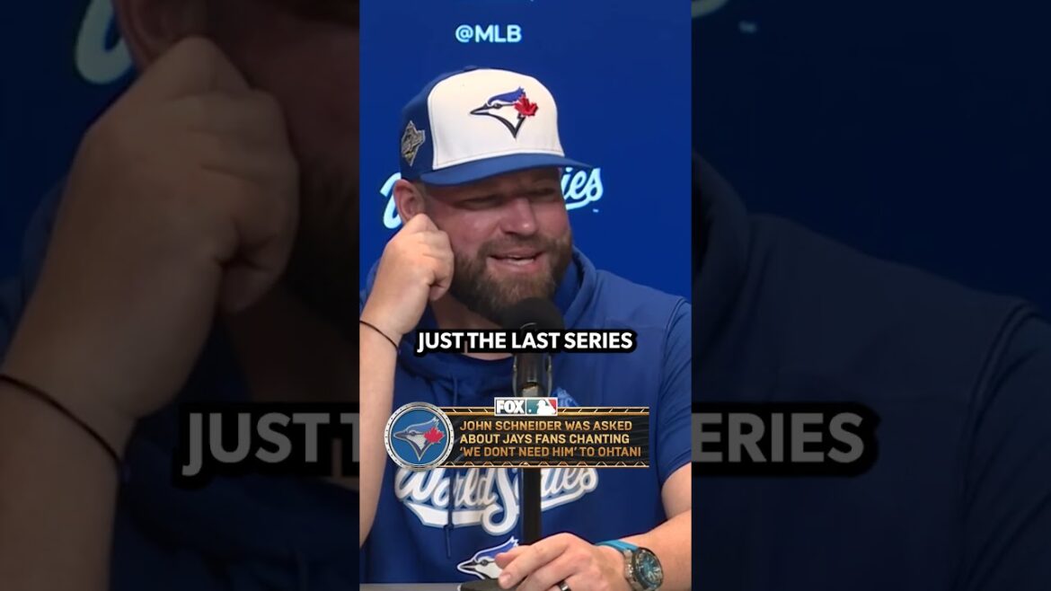 John Schneider on Shohei Ohtani chants #mlb #baseball #worldseries #Dodgers #bluejays John Schneider on Shohei Ohtani chants #mlb #baseball #worldseries #Dodgers #bluejays