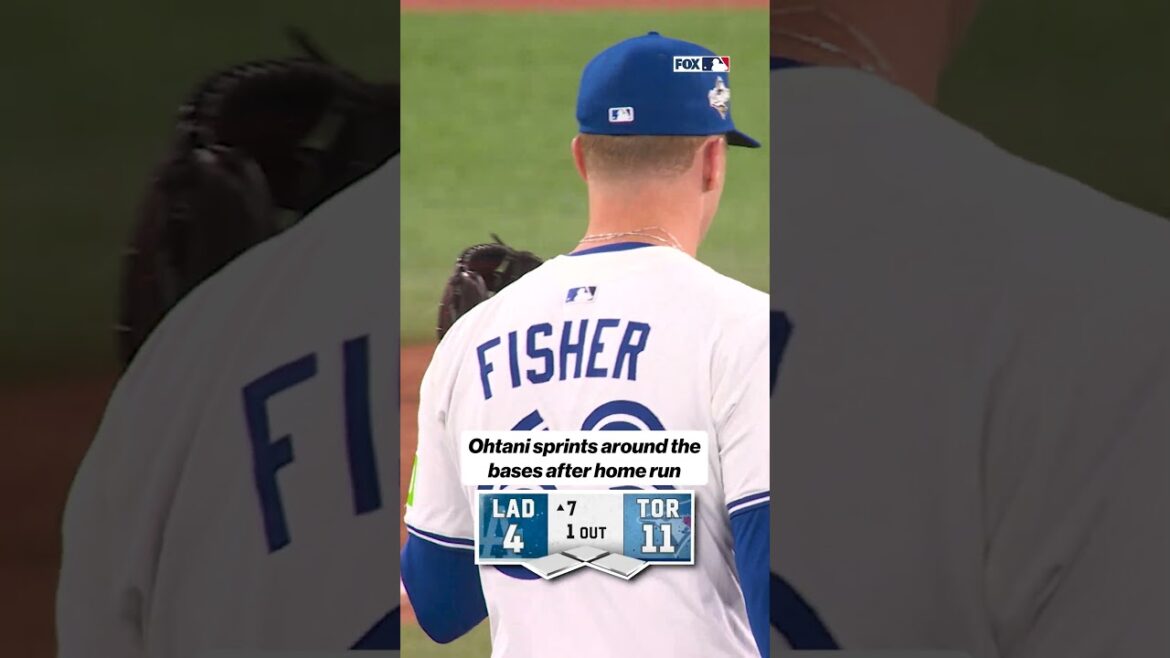 Shohei Ohtani sprints around the bases after two-run shot 🏃 #MLB #shoheiohtani #Dodgers #worldseries