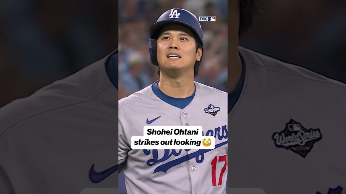 Shohei Ohtani strikes out looking 😳 #mlb #baseball #shoheiohtani #Dodgers #worldseries Shohei Ohtani strikes out looking 😳 #mlb #baseball #shoheiohtani #Dodgers #worldseries