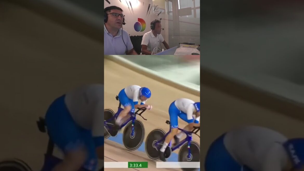 Memorable commentary for the gold in the team pursuit.