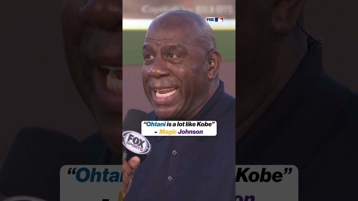 Magic Johnson compares Shohei Ohtani with Kobe Bryant 😤 #dodgers #ohtani #mlb