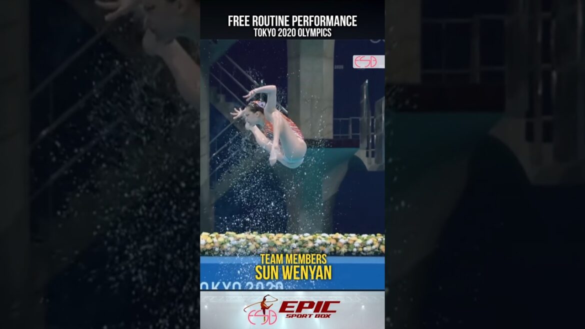 China’s Artistic Swimming | Tokyo 2020 Olympics #swimming #sports #shorts #foryou