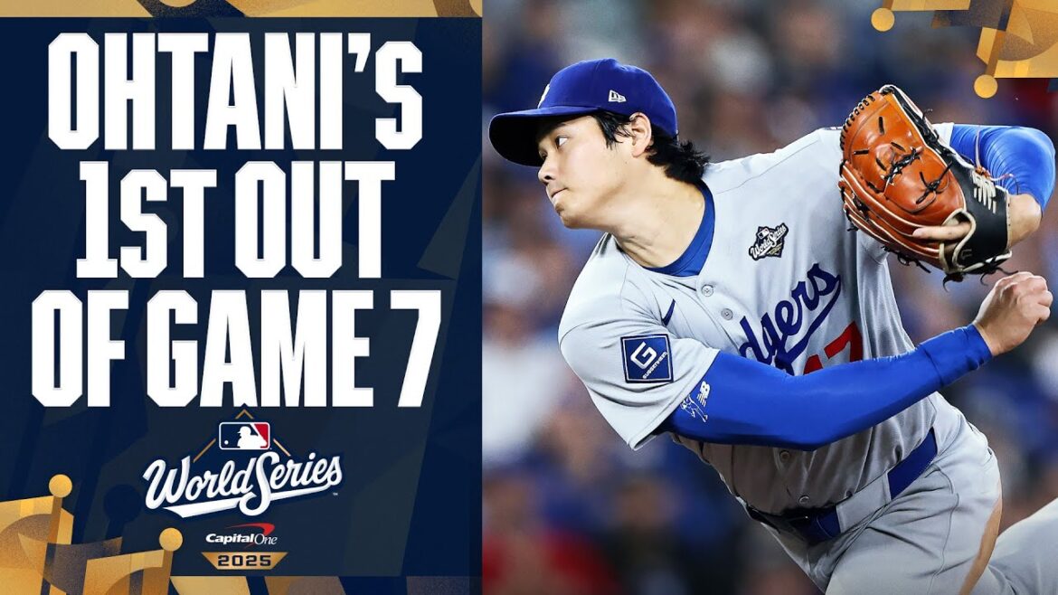 Shohei Ohtani records his first out of World Series Game 7! | Shohei Ohtani Highlights