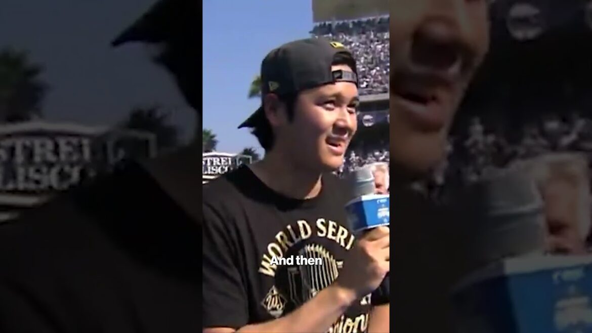 English or Japanese, Shohei Ohtani brings the ENERGY! 🗣️ #shorts