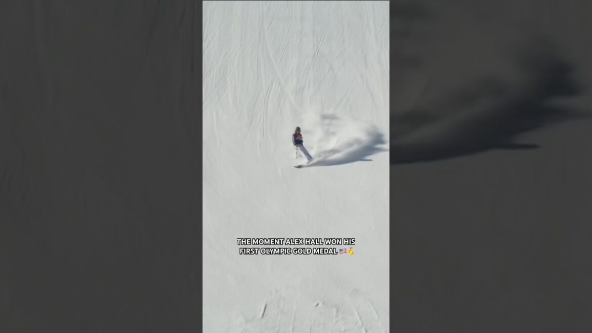 Alex Hall wins his first Olympic gold medal