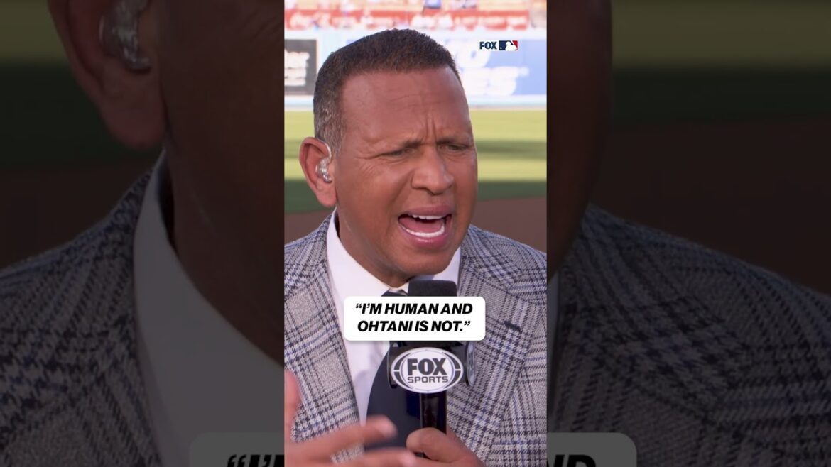 A-Rod says Shohei Ohtani is NOT human 👽 #shoheiohtani #mlb #baseball #worldseries #Dodgers