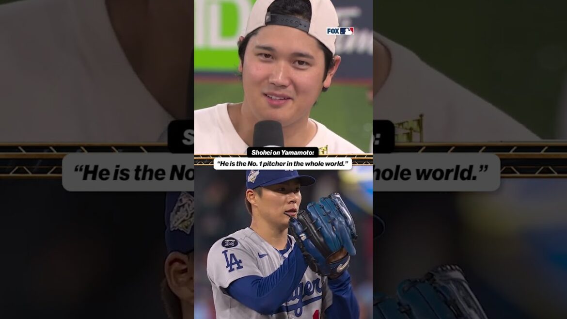 Shohei says Yamamoto is the No.1 pitcher in the world 🐐 #mlb