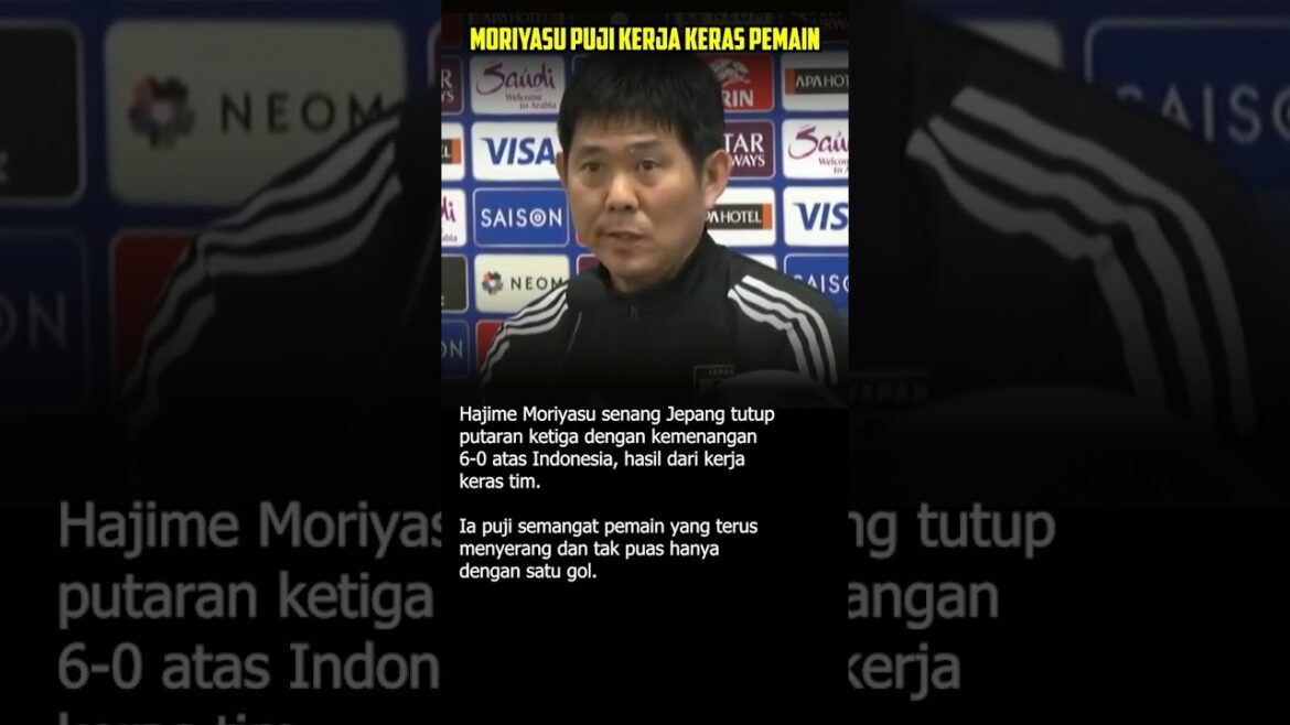 HAJIME MORIYASU PRAISED PLAYERS' HARD WORK #shorts #timnasindonesia #pssi #shortsfeed #shortvideo