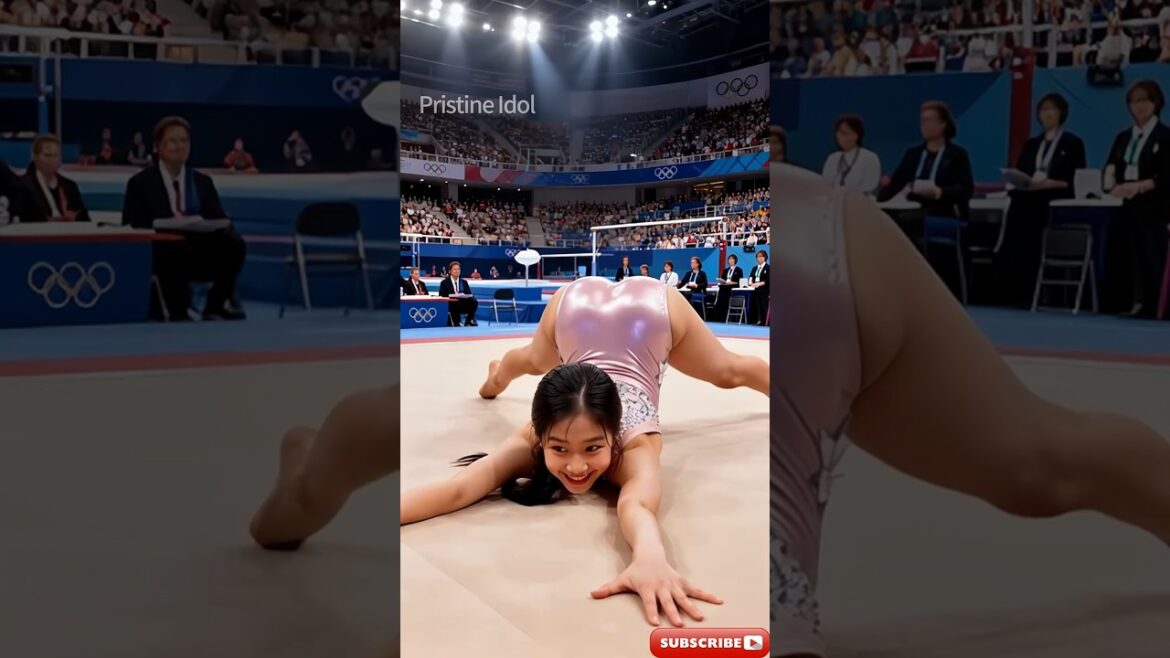 A series of exclamations and admiration, the spectacular skills of the gymnastics queen 💖🤸‍♀️ And a beautiful smile! ✨ #gymnast #Olympic #new athlete #athlete #short