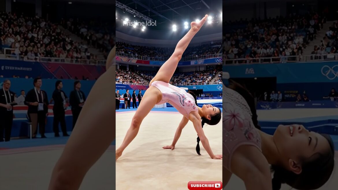 A stage filled with joy and emotion, the graceful movements of a gymnastics goddess 💎🌟 and an unforgettable beautiful moment! 🤸‍♀️💖 #gymnast #Olympic #new athlete #athlete #short