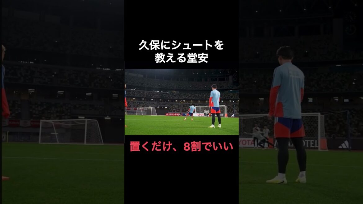 Ritsu Doan teaches Takefusa Kubo how to shoot