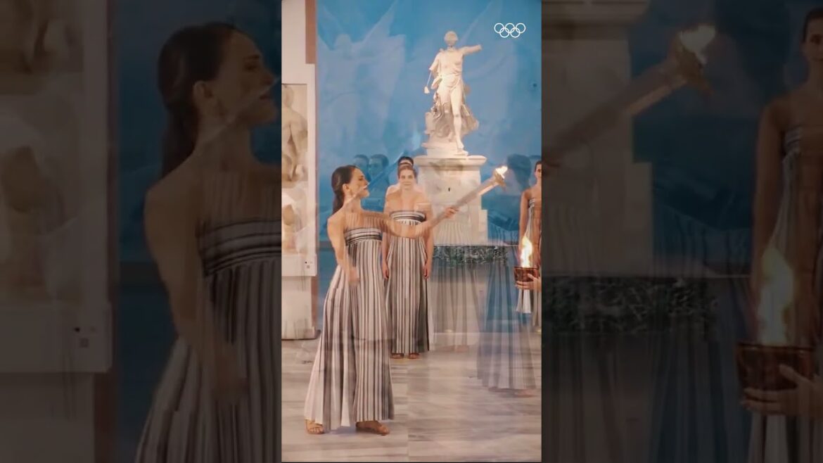 The Olympic flame has been lit! 🔥🤩