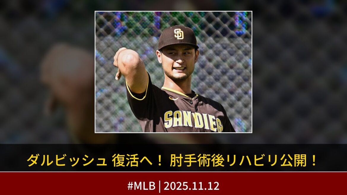 Yu Darvish has made an amazing recovery from elbow surgery! Rehabilitation status revealed #Yu Darvish #Padres #Baseball News