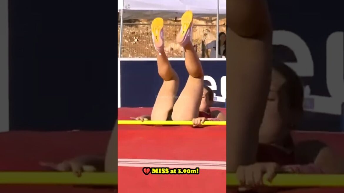💥😱Magdalena Rauter Hits Trouble at 3.90m — First Attempt Miss | Jerusalem U20 2023