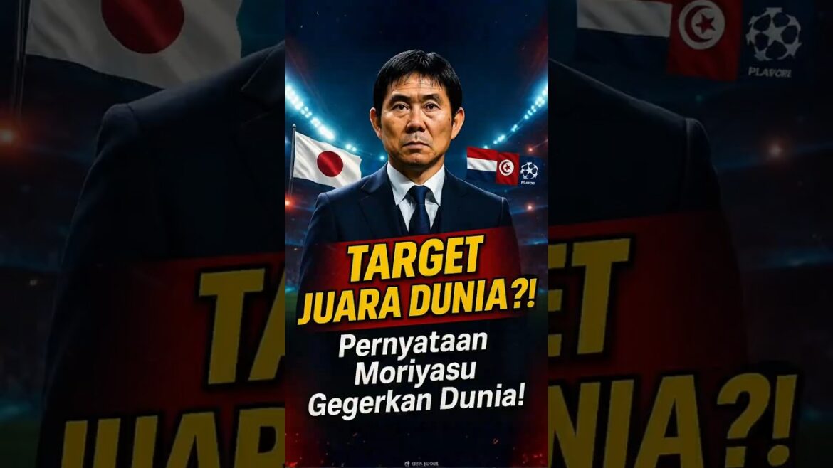 Japan Dare to Target World Champion 2026?! Moriyasu Makes a Shocking Statement!