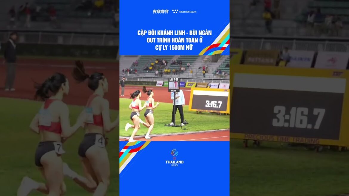 The couple Khanh Linh Bui Ngan finished completely in the women's 1500m distance