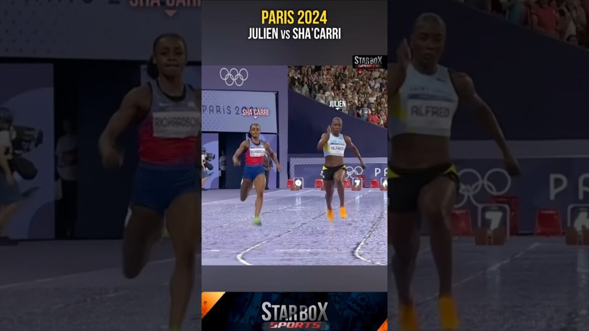 Julien Alfred vs Sha’Carri Richardson | Paris Olympics 2024 #athlete #sports #shorts Julien Alfred vs Sha’Carri Richardson | Paris Olympics 2024 #athlete #sports #shorts