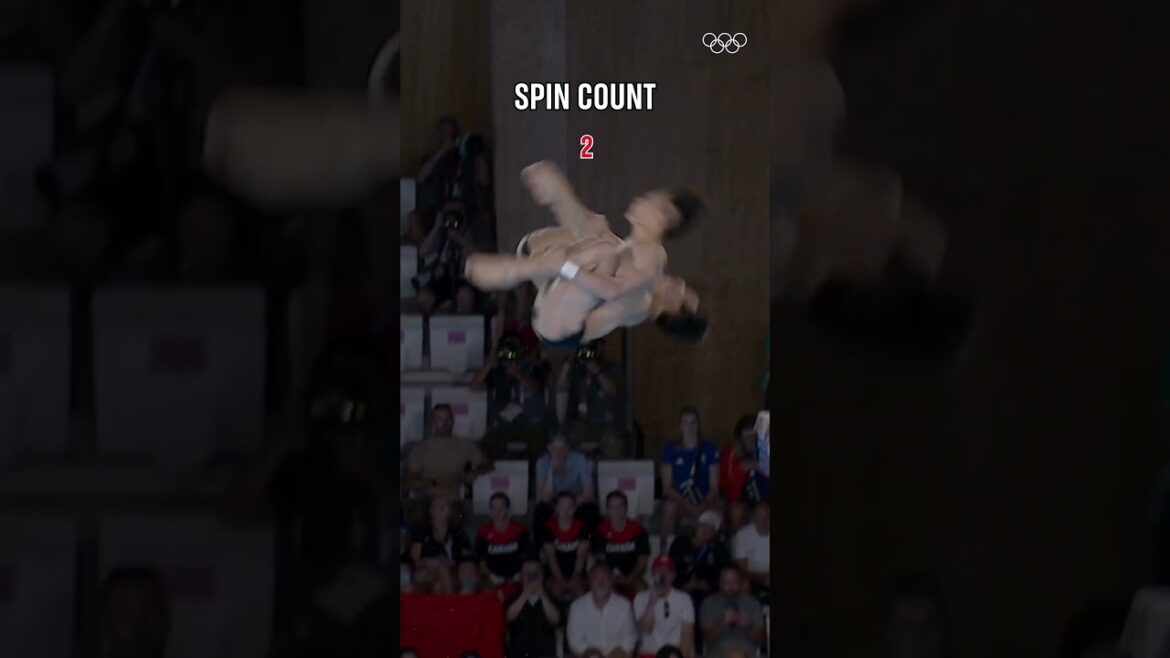 How many spins did you see?🧐 #Olympics