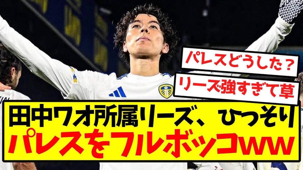 [Complete awakening]Tanaka Wao's Leeds, quietly play Palace in full swing lol