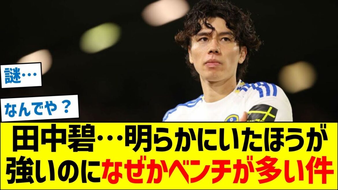 Leeds Aoi Tanaka...He's obviously stronger, but for some reason he's on the bench a lot.