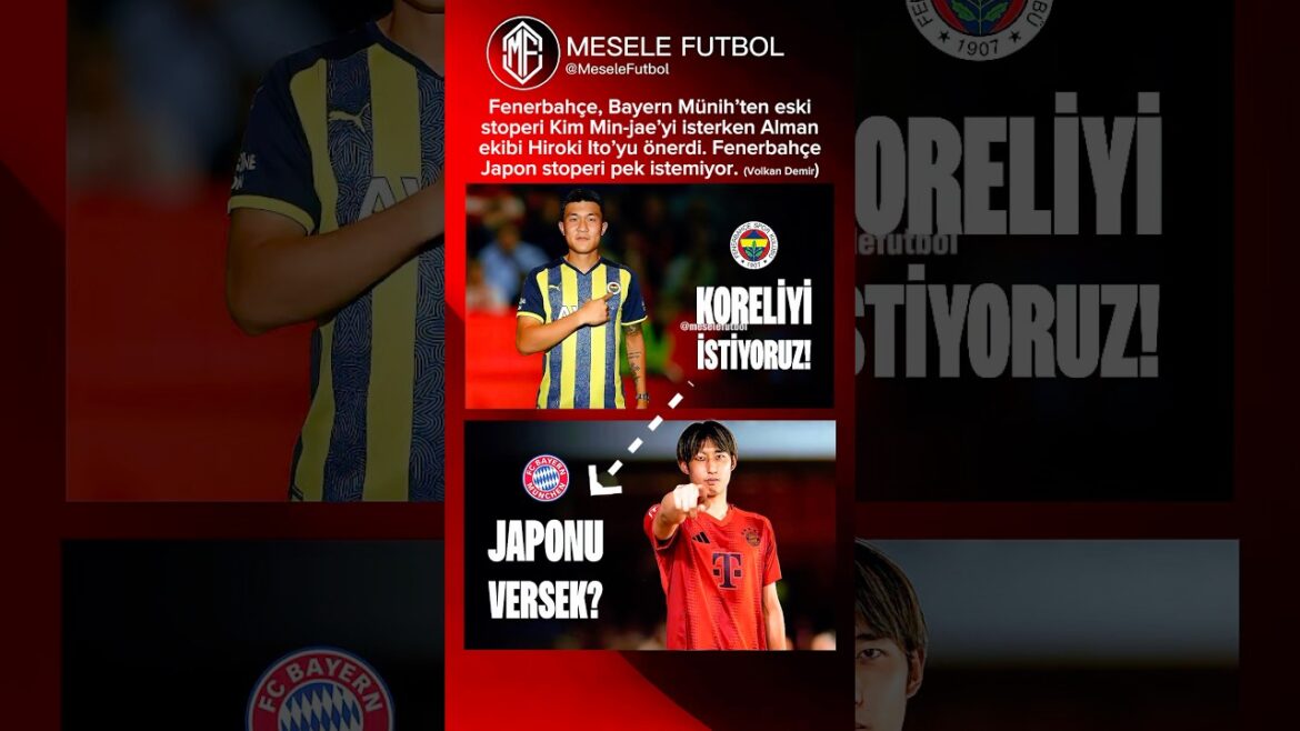 Fenerbahçe Wanted Kim Min-jae, Bayern Offered Hiroki Ito #fenerbahçe #bayernmunich #shorts Fenerbahçe Wanted Kim Min-jae, Bayern Offered Hiroki Ito #fenerbahçe #bayernmunich #shorts
