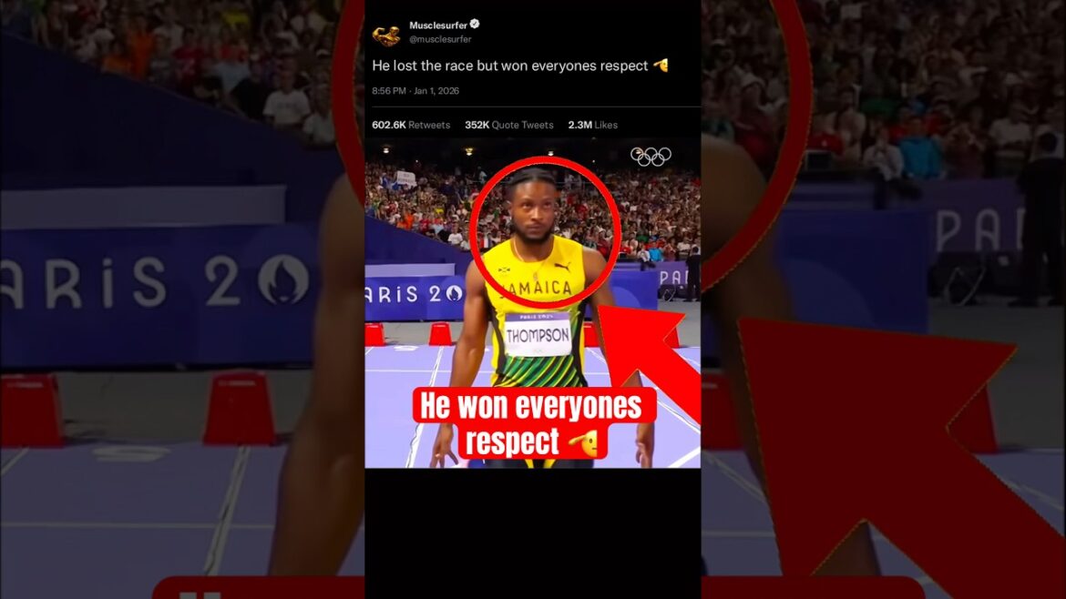 He lost the race… but won everyone’s respect 🫡