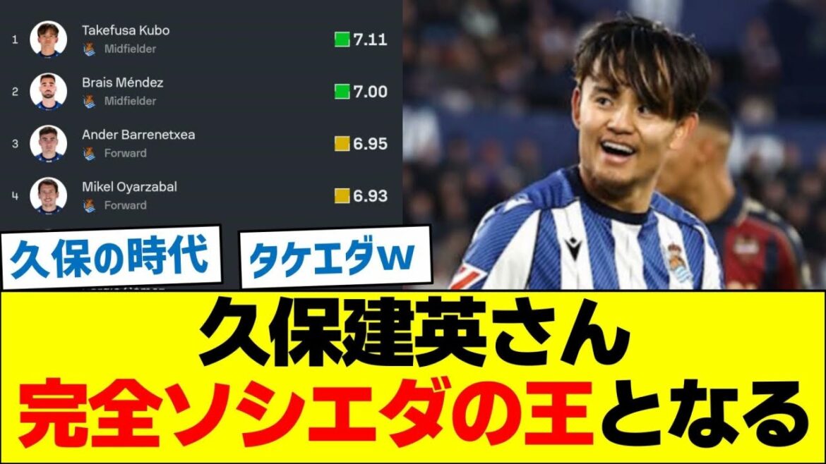 Takefusa Kubo completely becomes the king of Sociedad