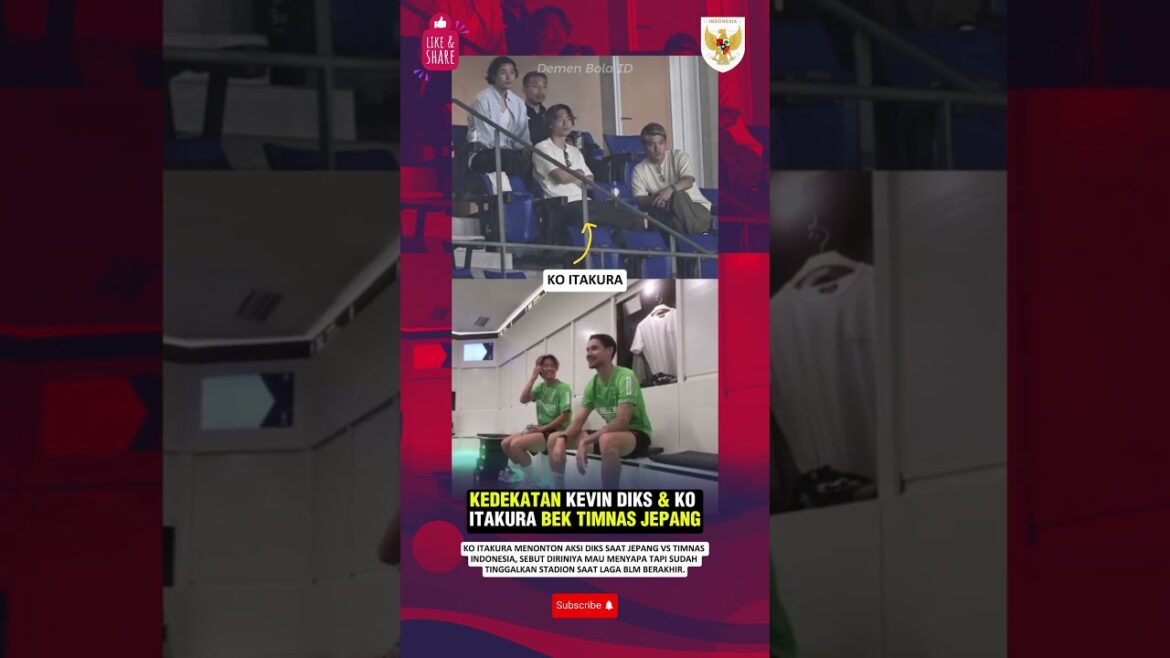 KEVIN DIKS CANDAI KO ITAKURA LIKES A ‘BIG BOSS’ WHEN WATCHING JAPAN VS INDONESIAN NATIONAL TEAM #kevindiks KEVIN DIKS CANDAI KO ITAKURA LIKES A 'BIG BOSS' WHEN WATCHING JAPAN VS INDONESIAN NATIONAL TEAM #kevindiks