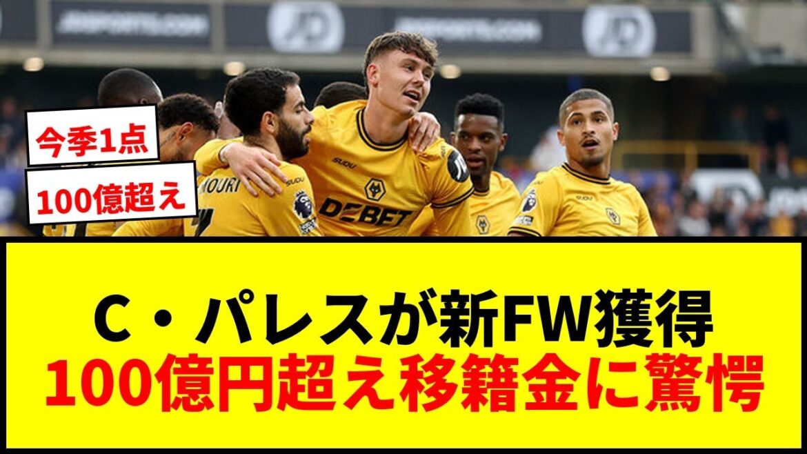 [Shocking]It is reported that C. Palace, who belongs to Kamata, is close to acquiring a new forward for a transfer fee of over 10 billion yen! Fans are confused by spending so much money on Larsen who has scored one goal this season lol