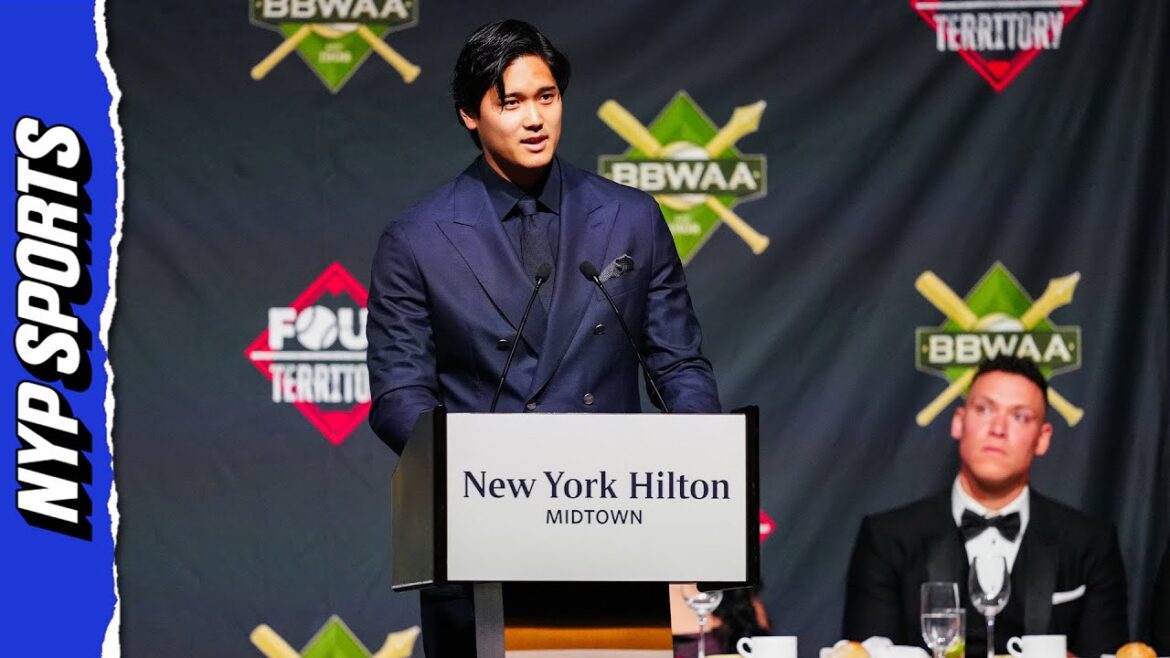 Shohei Ohtani accepts 2025 NL MVP Award in fluent ENGLISH