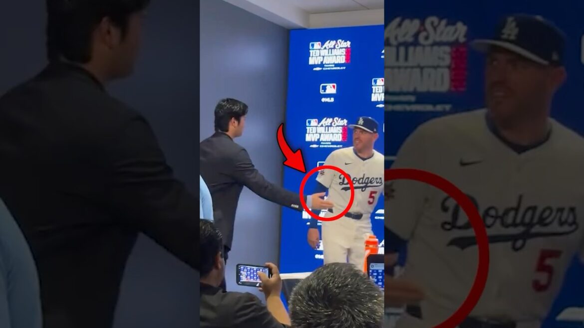 Shohei Otani and Freeman show special respect