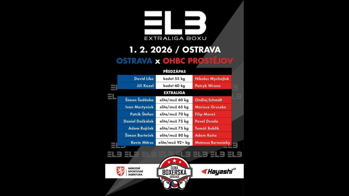ELB - OSTRAVA x OHBC PROSTĚJOV l Extraliga boxing