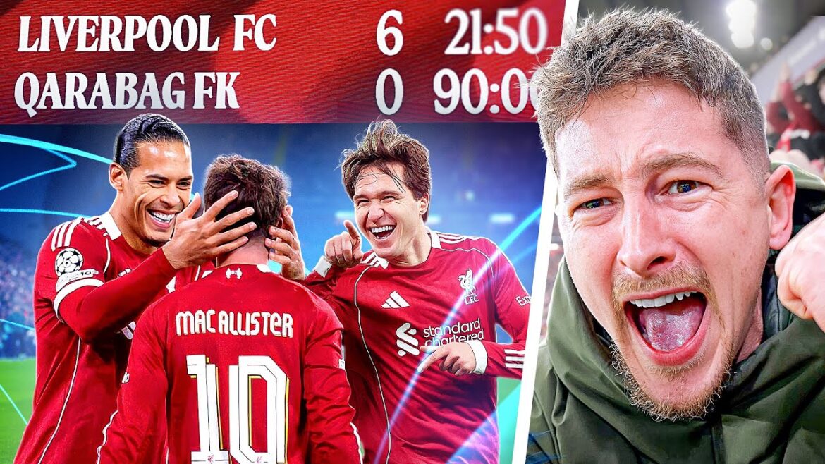 Pitchside At Anfield! Liverpool 6-0 Qarabag Champions League Vlog