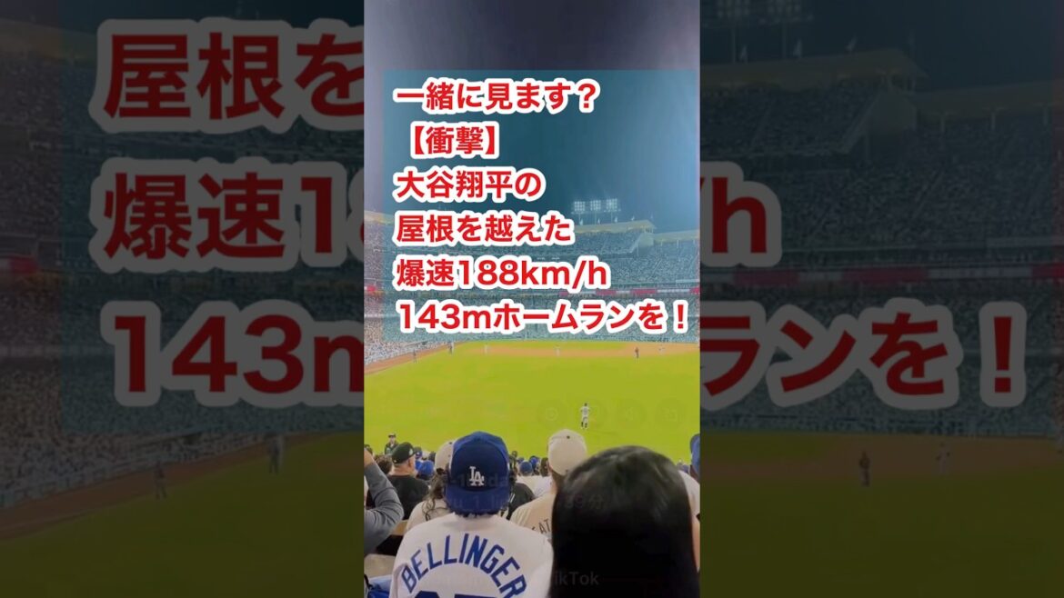 Shall we watch Shohei Otani's huge home run from the outfield seats? #shoheiohtani #dodgers #nlcs