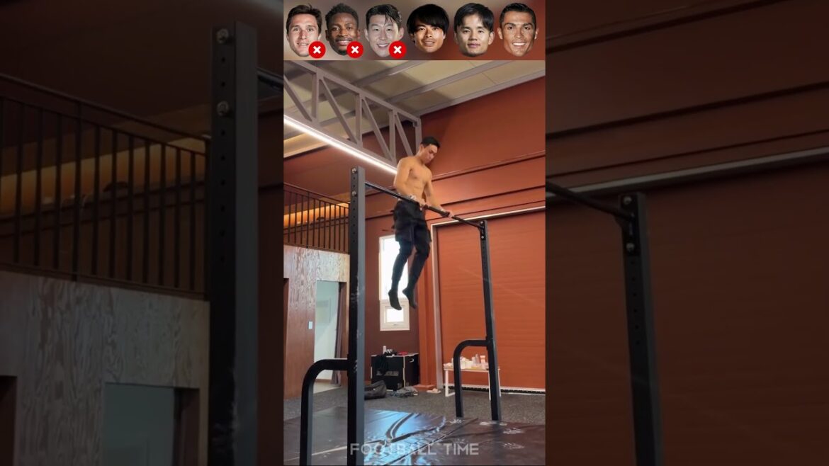 Pull-up Challenge x Cristiano Ronaldo x Kaoru Mitoma x Federico Chiesa #shorts
