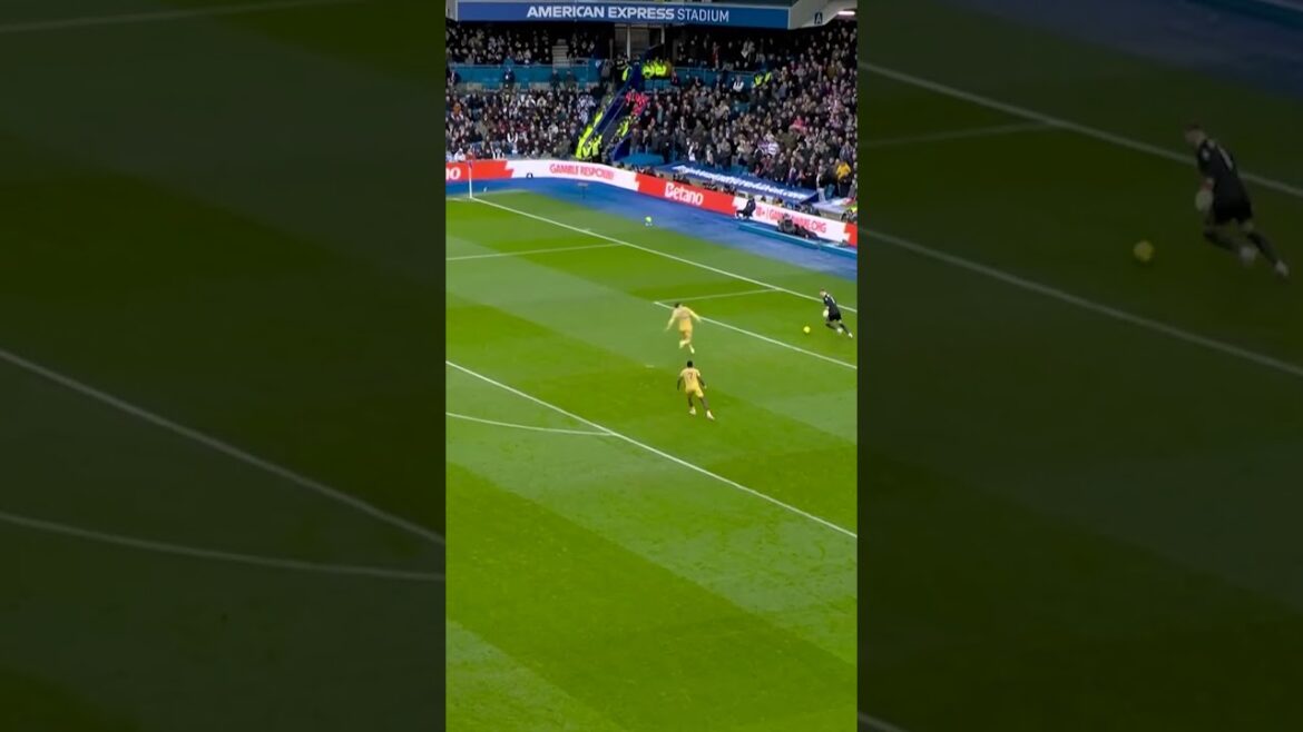 Jørgen Strand Larsen was loving it at the Amex 🤣 #premierleague #norway #crystalpalace