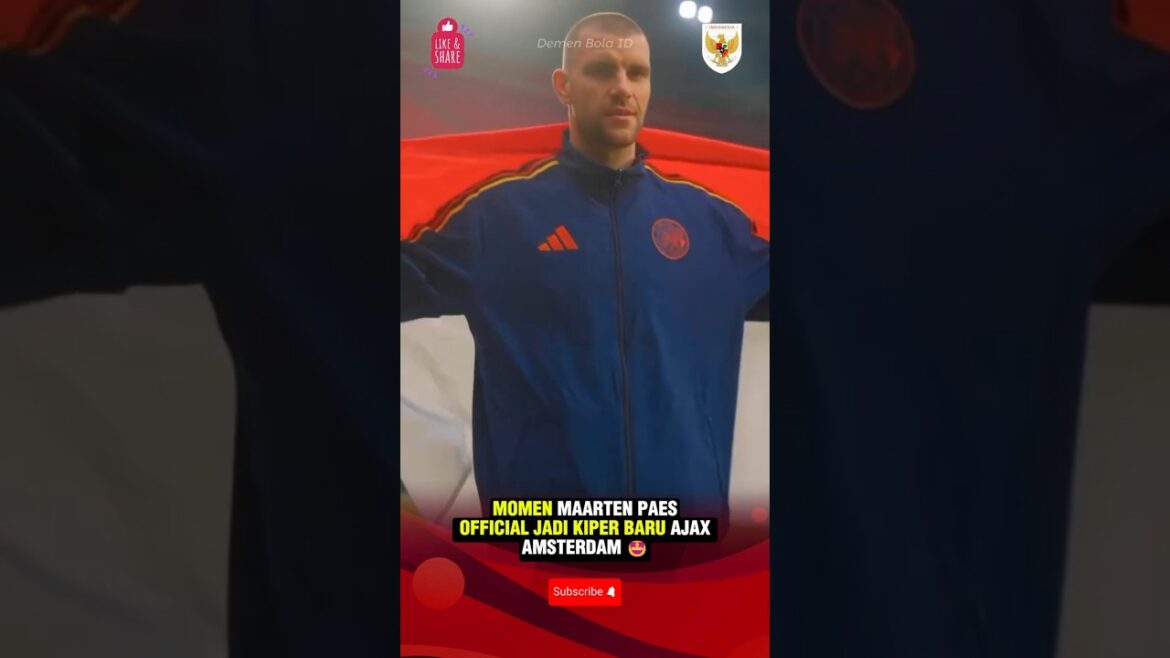 MAKE YOU PROUD! NATIONAL TEAM GOALKEEPER MAARTEN PAES BECOMES ELITE CLUB PLAYER FOR AJAX AMSTERDAM 🤩#maartenpaes#ajax