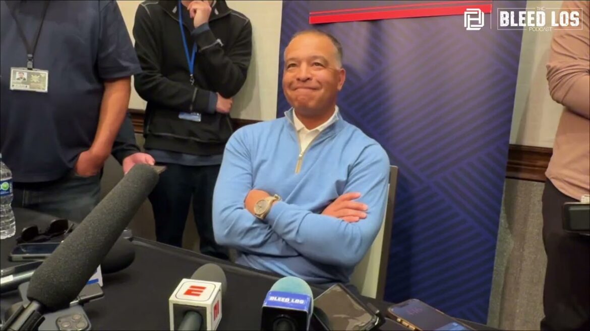 Dodgers Manager Dave Roberts discusses Yoshinobu Yamamoto & Shohei Ohtani Spring Training usage