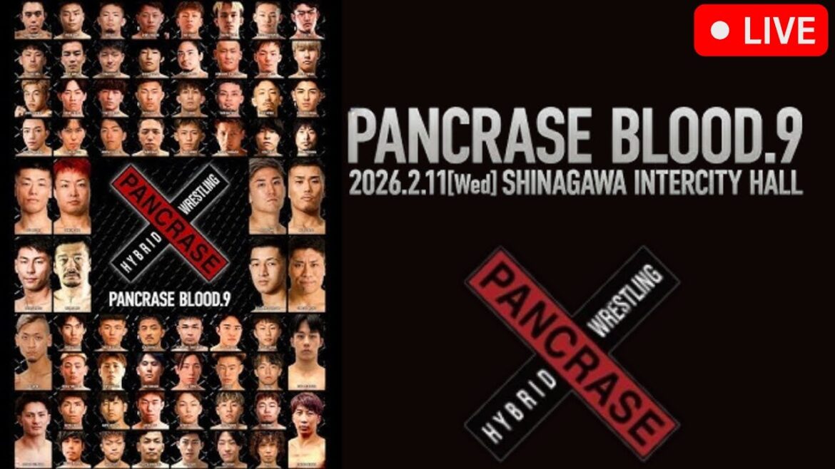 PANCRASE BLOOD.9 | LIVE STREAM | MMA Fight Companion | Live broadcast | Pancrase | Tokyo, Japan