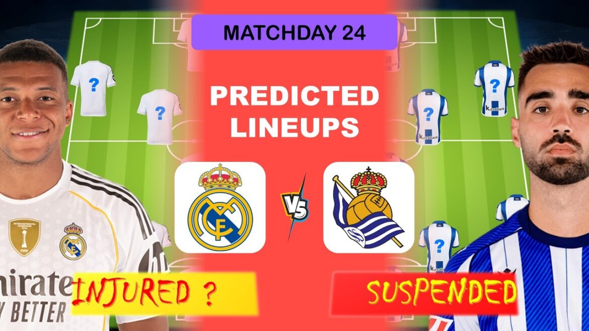 Real Madrid vs Real Sociedad: Predicted Lineups! 🛡️ Can Sociedad Break the Bernabéu?