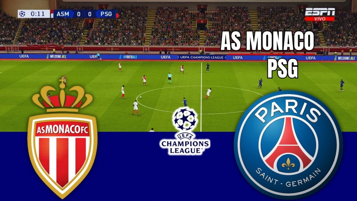 AS MONACO vs PARIS SAINT UEFA CHAMPIONS LEAGUE 2026 Full Match Simulation/Prediction PES 26 Gameplay