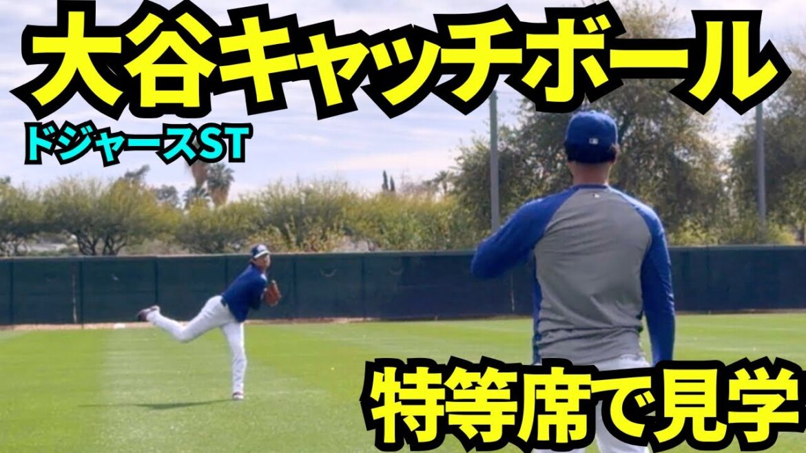 Shohei Otani appears to play catch! ! I was able to watch it from a special seat! ![Local footage]February 18, 2026 Spring Camp
