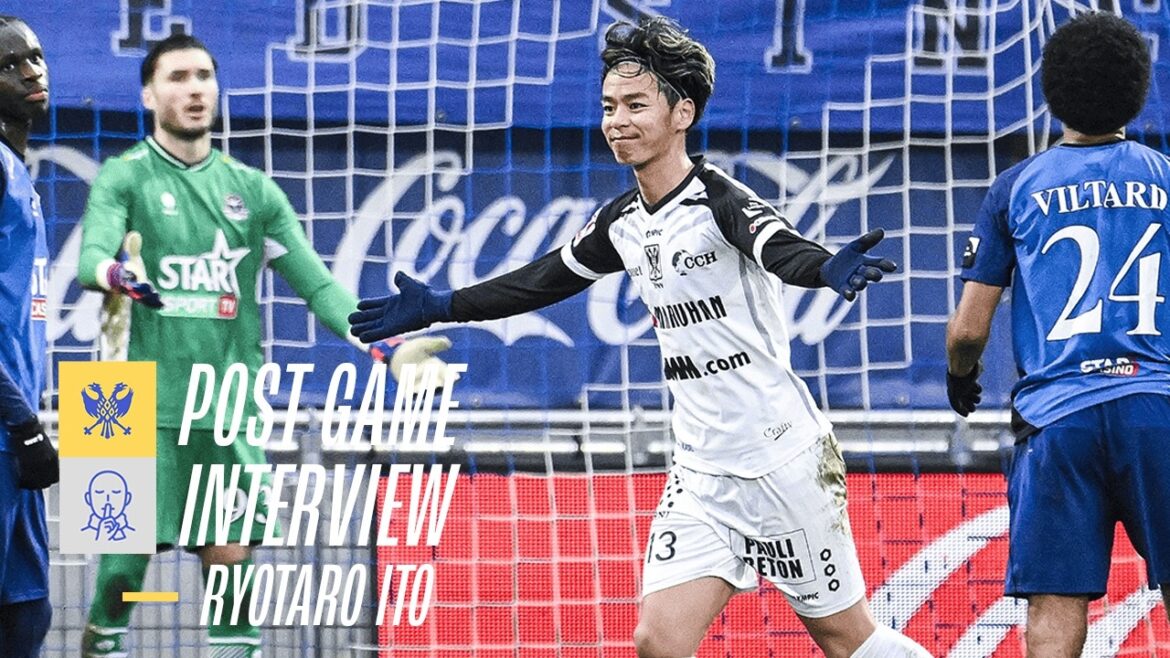 [Sint-Truiden]Post-match interview with Ryotaro Ito, who contributed to the victory with four goals, his first goal since December last year