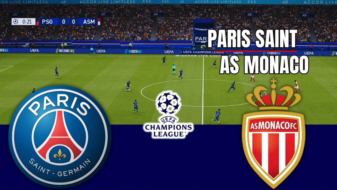 PARIS SAINT vs AS MONACO UEFA CHAMPIONS LEAGUE 2026 Full Match Simulation/Prediction PES 26 Gameplay
