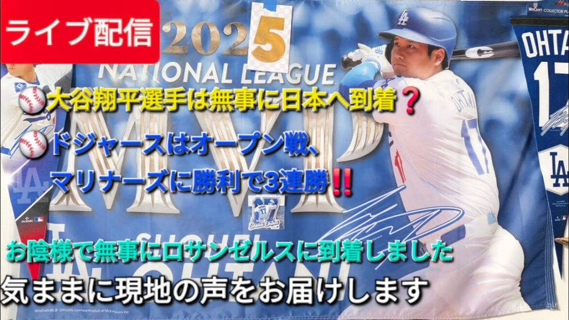 [Live Broadcast]Shohei Otani has arrived safely in Japan❓⚾️We will freely deliver local voices⚾️Shinsuke Handyman is currently broadcasting live!