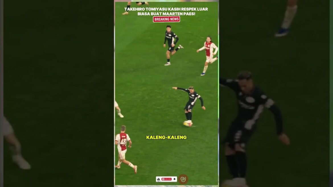 TAKEHIRO TOMIYASU GIVES INCREDIBLE RESPECT