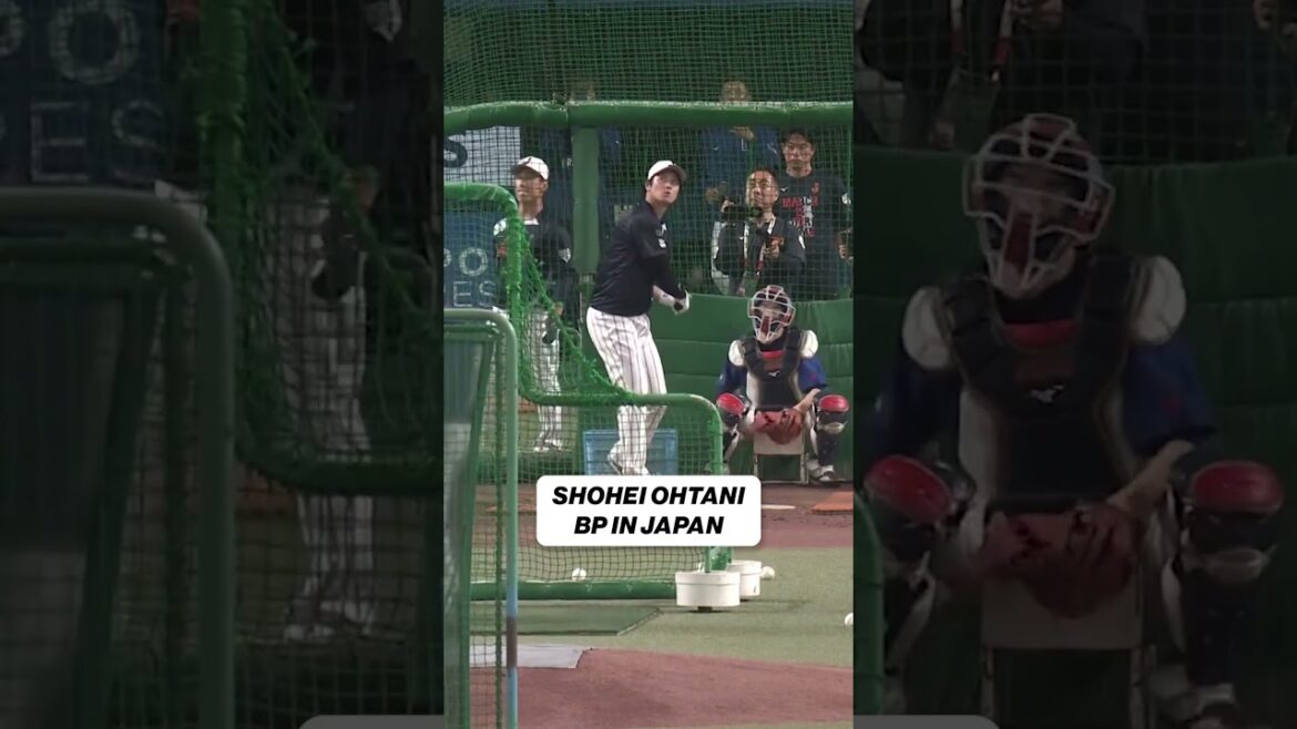 Shohei Ohtani putting on a show in batting practice for Japan 🎥 #baseball #wbc #japan Shohei Ohtani putting on a show in batting practice for Japan 🎥 #baseball #wbc #japan